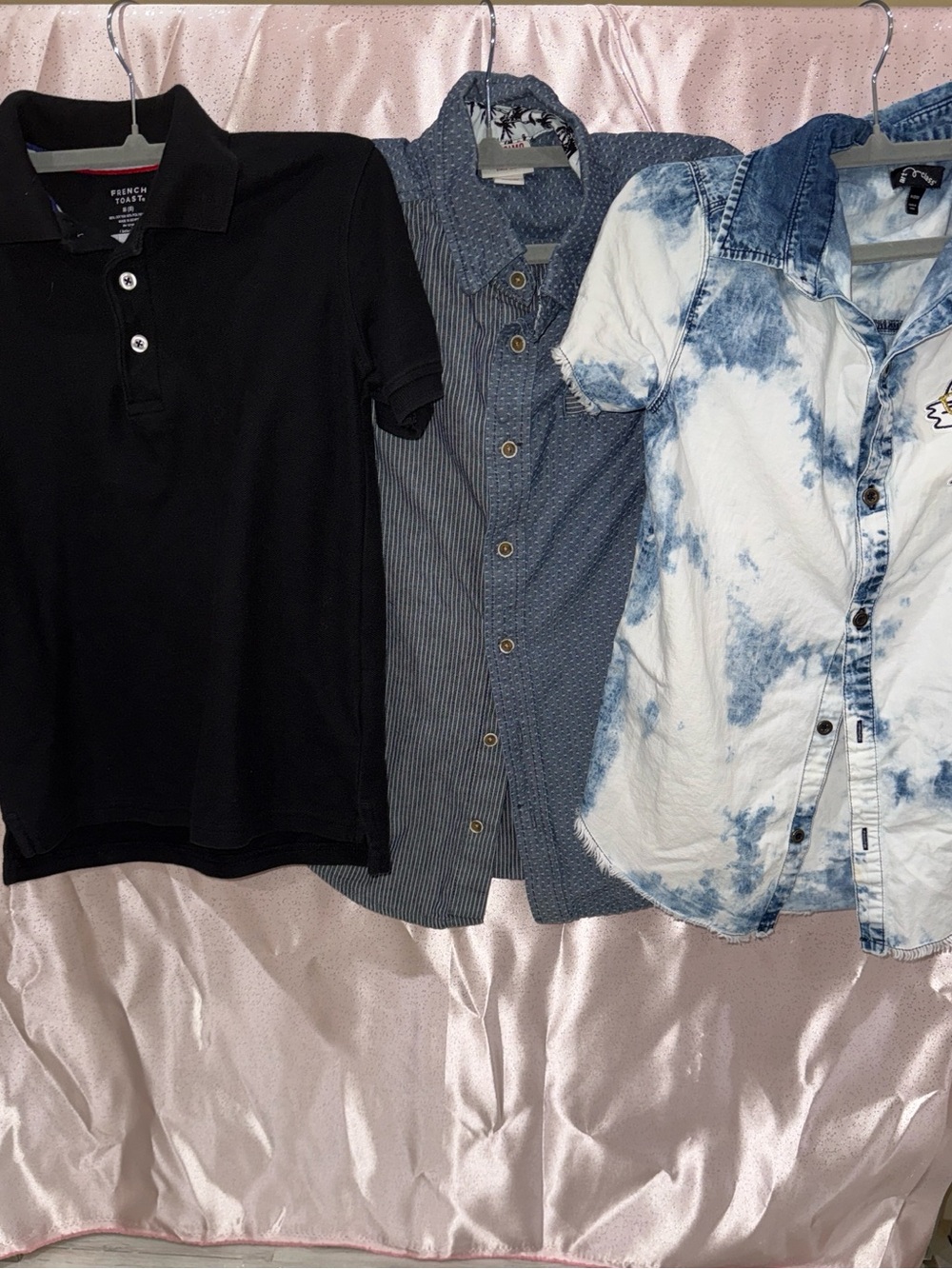 3-Piece Kids Short Sleeve Shirt Bundle - Size Medium (M)